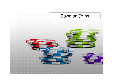 When the chips are down is a term commonly used in the game of poker as well as in life in general.  What is the meaning of this phrase?  The King explains.