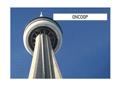 The King explains the meaning of the newly popular poker term ONCOOP.  It relates to Canada and its province of Ontario.  In photo:  CN Tower in Toronto.