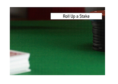 The meaning of Rolling Up a Stake is explained. It originates from a famous literary work and is mentioned in a popular movie.