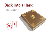Definition of Back Into a Hand - Poker Dictionary - Illustration of pair of aces