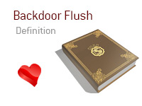 Definition of Backdoor Flush - Poker Dictionary - Heart - Illustration