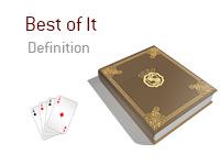 Definition of Best of It - Poker Diectionary - 4 Aces - Illustration