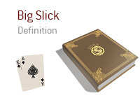 Definition of term Big Slick - Poker Dictionar - Ace and King of Spades - Illustration