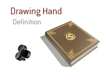 Definition of Drawing Hand - Poker Dictionary - Illustration of Card Symbol - Club