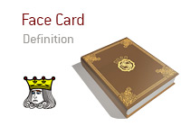 Definition of Face Card - Poker Dictionary - Illustration of King Card - Face Only