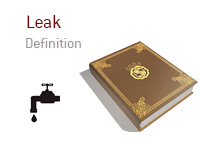 Definition of Leak - Poker Dictionary - Illustration of a Faucet Leak