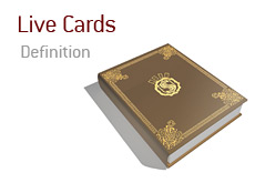 Live Cards - Definition