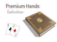 Definition of Premium Hands - Poker Dictionary - Pocket Aces - Illustration