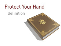 Definition of Protect Your Hand in Poker - King Dictionary