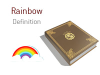 Definition of the term Rainbow - Poker Dictionary - Illustration