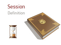 Definition of term Session - Poker Dictionary - Hour Glass Illustration