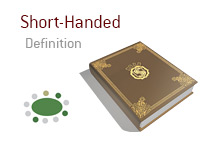 Definition of Short-Handed - Poker Dictionary - Illustration of Online Poker Table