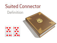 Definition of Suited Connector - Poker Dictionary - Illustration of 7 of hearts and 9 of hearts