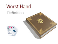Definition of Worst Hand - Poker Dictionary - Illustration